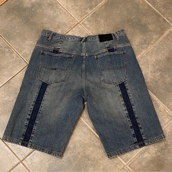 Sean John Sz 40 Denim Shorts Mens Baggy Y2K Rap Hip Hop Skate Urban Inseam 15.5” - Picture 3 of 12